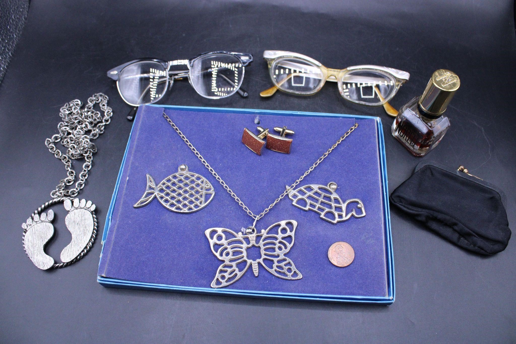 Vintage Accessories- Glasses, Jewelry, Perfume+