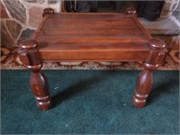 Old Solid Wood End Table