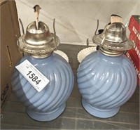 OIL LAMPS, CANDLE STICK HOLDERS