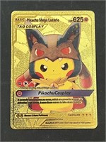 Pikachu Mega Lucario Gold Foil Pokémon Card