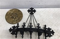 Wrought Iron Finished Candle Sconce