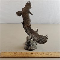 Bronze Guardians of the Skies Eagle Statue 10" H