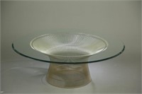 Warren Platner style wire glass topped table.