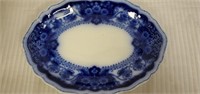 Antique Flow Blue  Pekin Johnson Bros Platter