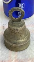Vintage Bells of Sarna India Etched Brass Bell