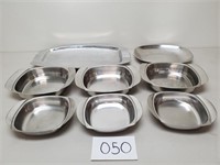 Vintage Stainless Serving Dishes