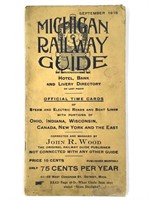 Michigan Railway Guide 1915, Official Time Cards