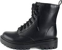 Soda FIRM - Lug Sole Combat Ankle Bootie Lace up
