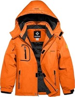 GEMYSE Boy's Waterproof Ski Snow Jacket Fleece