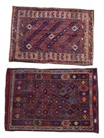 (2) HAND-WOVEN AFGHAN FLAT WEAVE TENT BAGS