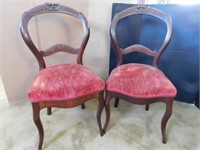 2 Vintage Parlor Chairs