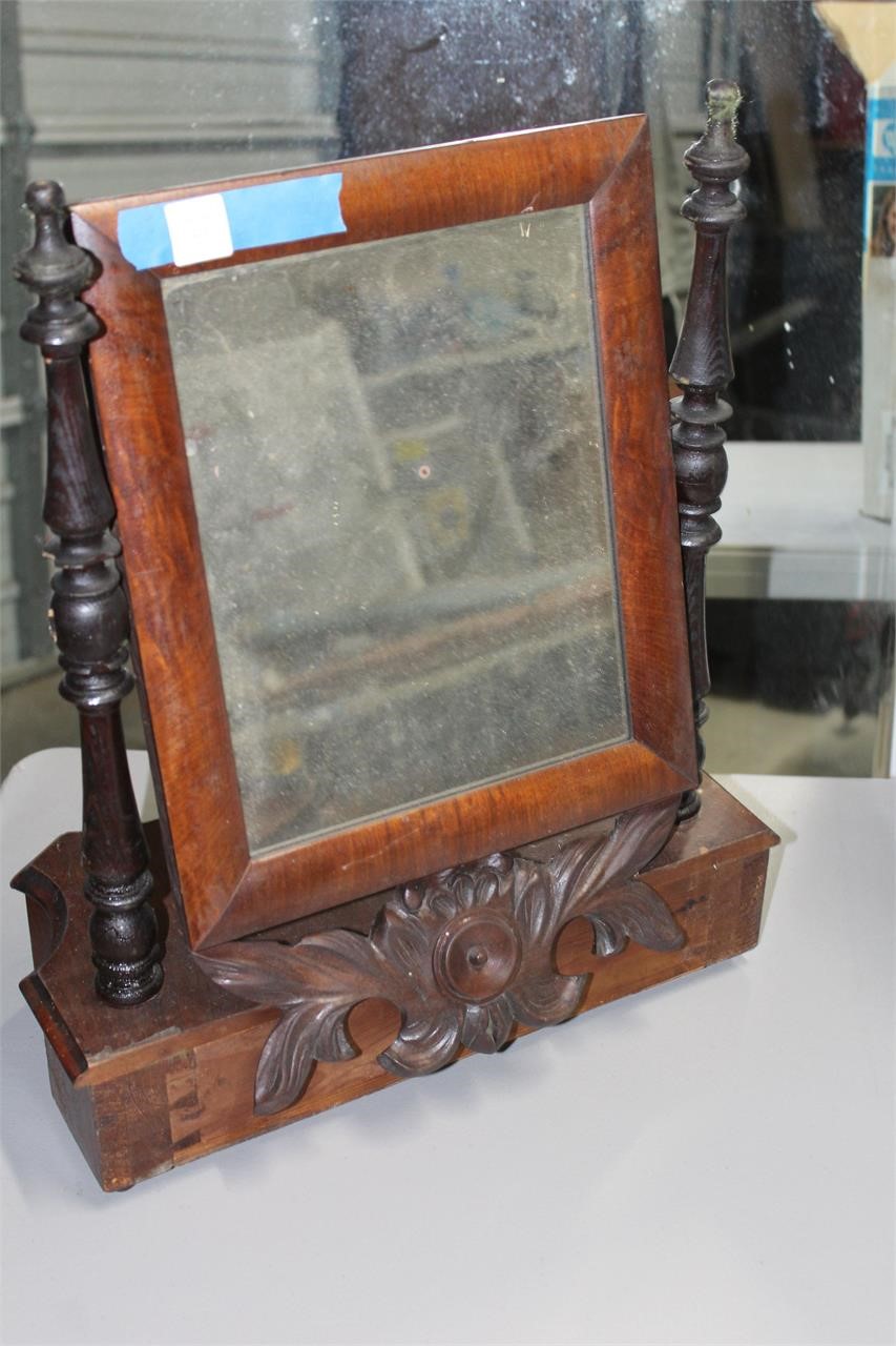 Antique Jewelry Box Mirror
