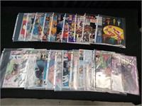 Box of 20 DC and Marvel comic books