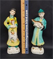 Vintage Japanese Porcelain Crackle Glaze Figures