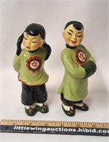 Vintage Chinese Ceramic Figures-SMILI & MOPI