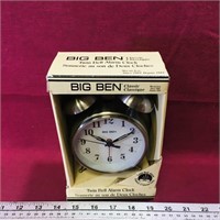 Big Ben Classic Twin Bell Alarm Clock & Box
