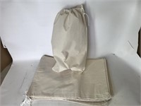 13 pcs - Canvas Drawstring Duck Bags