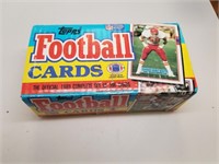 Medium Card Box Of Assorted Football Cards, Opened