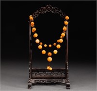 Tian Huangshi necklace of Qing Dynasty