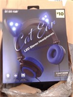 4- Cat Ears LED stereo headphones