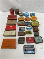 Assorted tobacco tins, Capstan, B & H, Erinmore