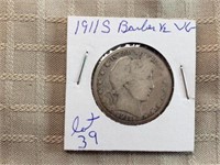 1911S Barber Half Dollar VG
