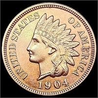 1904 RED Indian Head Cent GEM BU