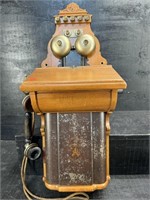 ANTIQUE WALNUT GERMAN TELEPHONE