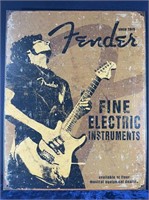 modern Fender 12x16" Metal sign