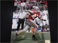 AJ Hawk Signed 8x10 Photo EUA COA