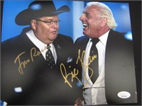 Flair & Ross Signed 8x10 Photo JSA Witnessed