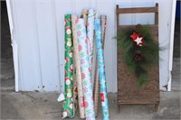 32 IN H X 12 IN W DECORATIVE SLED - WRAPPING PAPER