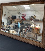 Very large framed mirror 36X 54 inches