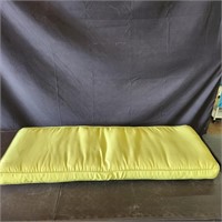 Green bench cushion