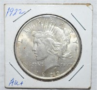 COIN - 1922 SILVER PEACE DOLLAR