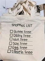 2 Cotton Shopping Reusable Grocery Bag 15” x 14.5”