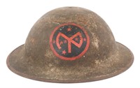 WWI US AEF M1917 HELMET 27TH INF DIV MARKED