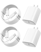 (new)2-Pack i Phone 15 Charger Fast Charging,