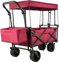 VEVOR Collapsible Wagon  220lbs Heavy Duty  Red