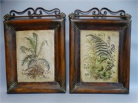 Lot of 2 Decorative Botanical Prints