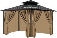 Gazebo Replacement Privacy Curtain  10'X12'