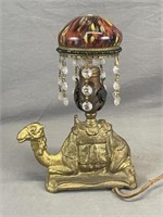 Vintage Cast Iron Camel Table Lamp