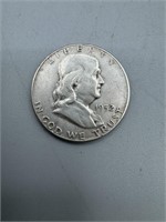 1952 Silver Franklin Half Dollar