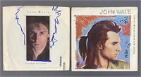 Two John Waite 45 Single Vinyl Records