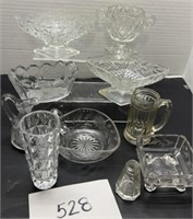 Vintage glass candy dishes and more