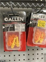 5 SETS OF CORDED EAR PLUGS
