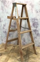 Wooden Step Ladder 4' tall -For Display/Decor