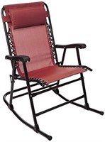 Open Box  Foldable Rocking Chair - Red