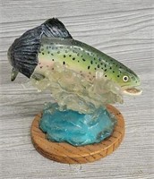 Glass Trout Statue