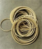 (40) Wood Crafting Hoops